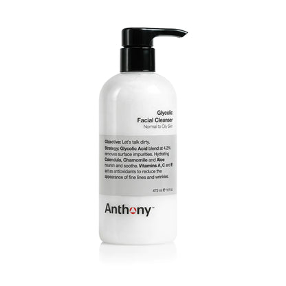 Nettoyant pour le visage glycolique Anthony 16 Oz / 473 Ml