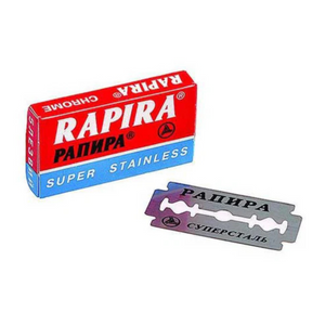 BLD-2732 Rapira Double Edge Safety Razor Blades Chrome (5 Blade pack) pack of 20