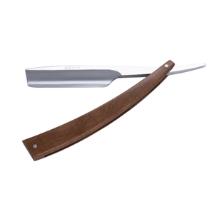 DV-8009143, Dovo Straight Razor EDO, 5/8”, carbon, 1/1 full hollow, Ultra compressed beech wood