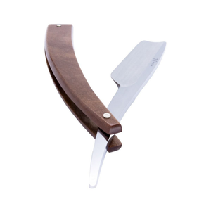 DV-8009143, Dovo Straight Razor EDO, 5/8”, carbon, 1/1 full hollow, Ultra compressed beech wood