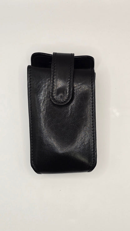 IL Ceppo Single Travel Leather Case Only - Black Colour