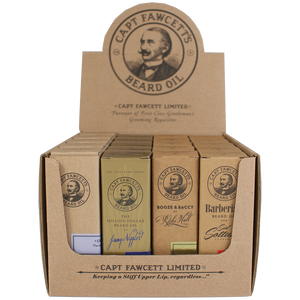 Coffret d'huiles à barbe du capitaine Fawcett