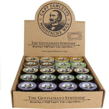 Captain Fawcett's Moustache Wax Bundle Box