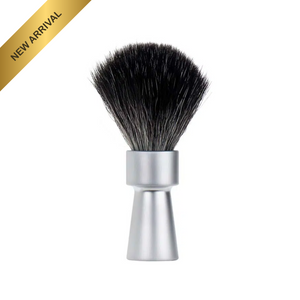 MERKUR Shaving Brush 1100 with Vegan Synthetic Hair in Matt Chrome