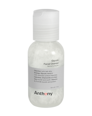 Anthony Glycolic Facial Cleanser 1 Fl Oz/ 30 Ml