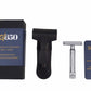 Merkur DE Razor 34C Limited Edition 650 Years, set including leather sleeve, 10ct blades, in a gift box.