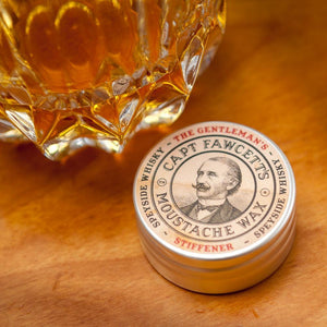 Coffret cadeau Captain Fawcett's Wax &amp; Moustache Comb (Malt Whisky)