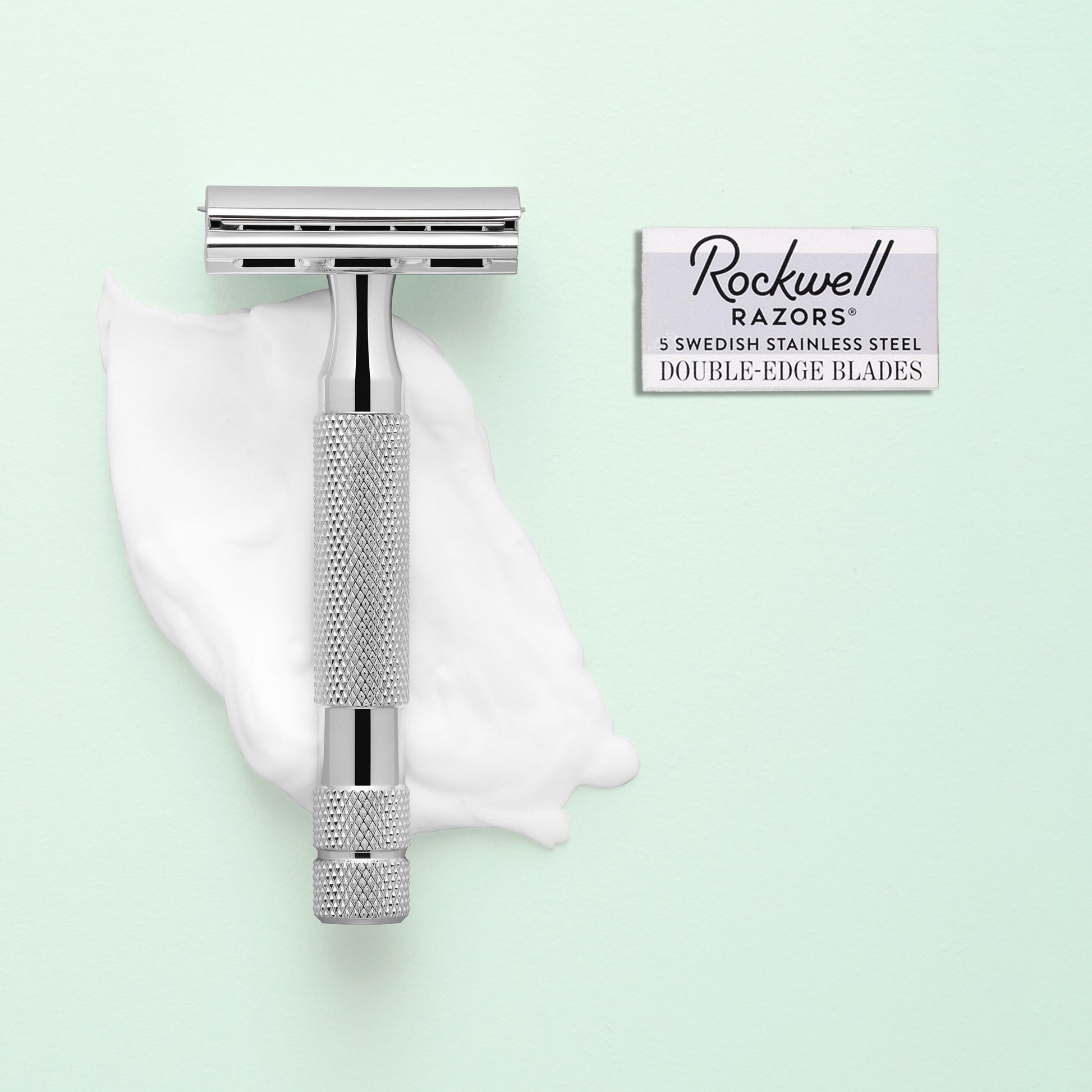 Rockwell Razors 2C Double Edge Razor - White Chrome