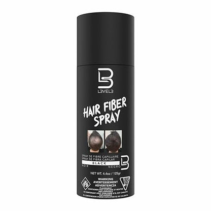 Spray pour fibres capillaires noires Level3