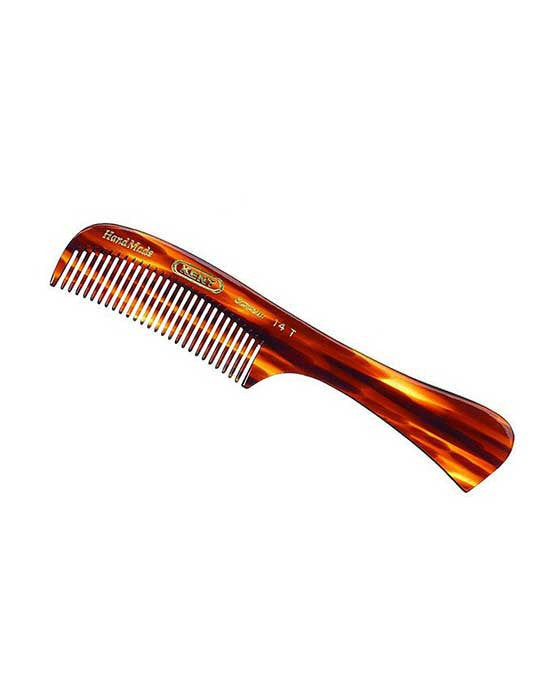 Kent K-14T Comb, Medium Size Rake Comb, Coarse (170mm/6.7in), Hair Combs