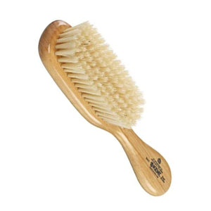 Kent Baby Brush, Super Soft White Bristles, Cherrywood