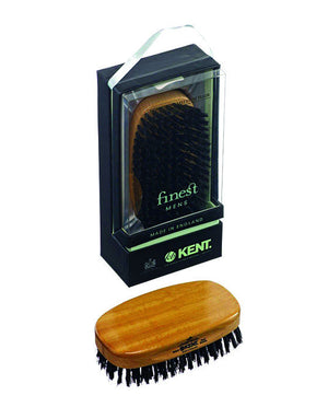 Kent Military Brush, Rectangular, Black Bristles, Satinwood & Beechwood, Hair Brushes