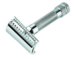 Merkur 37C Double Edge Safety Razor, Slant Cut, Extra Thick Handle, Chrome, Double Edge Safety Razors