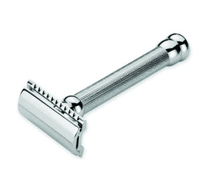 Merkur 47C Double Edge Safety Razor Safety Razor, Long, Engine-Turned Handle, Double Edge Safety Razors