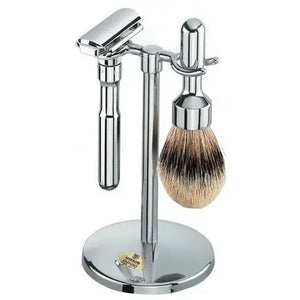 Merkur 4781 – Stand for Future Razor and Brush, Bright Chrome Finish