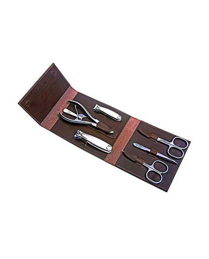 Niegeloh Havana XL 7pc Manicure Set In High Quality Leather Case, Manicure Sets