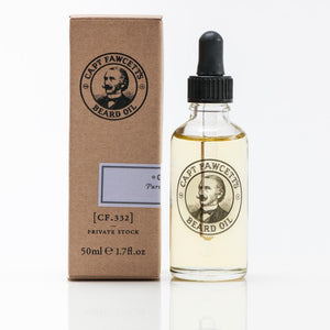 Huile à barbe Private Stock du capitaine Fawcett (50 ml/1,7 oz)