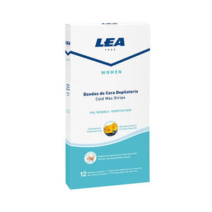 Lea Women Cold Wax Depilatory Strips (4 strips/set) Pack of 12