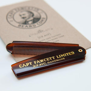 Captain Fawcett's Beard Oil & Beard Comb Gift Set(Whiskey)